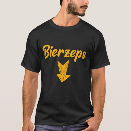 Bierzeps ist der Bier Muskel Tシャツ (正面)