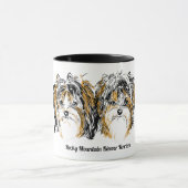 Biewerテリアのコーヒー・マグ マグカップ (中央)