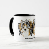 Biewerテリアのコーヒー・マグ マグカップ (正面左)