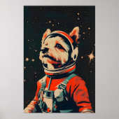 Biewer Terrier Astronaut Poster, Biewer Terrier ポスター (正面)