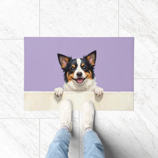 Biewer Terrier Dog Doormat Art ドアマット (室内)