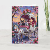 Biewer Terrier Dog Valentine's Day カード (正面)