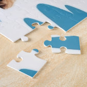 Biewer Terrier Dogs Christmas Snow Holiday ジグソーパズル (側面)