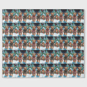 Biewer Terrier Dogs Christmas Snow Holiday ラッピングペーパー (フラット)