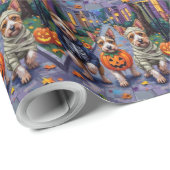 Biewer Terrier Trick-or-Treating Halloween Costume ラッピングペーパー (ロールコーナー)