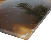 Biewer Terrier With Christmas Lights Holiday カッティングボード (角)