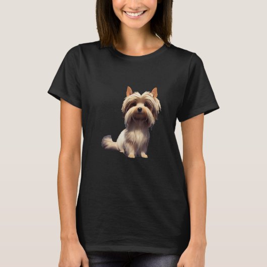 Biewer Yorkshire Terrier Dog Tシャツ (正面)