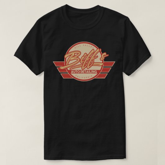 Biffs Auto Detailing In Red Back To The Future Mov Tシャツ (デザイン正面)