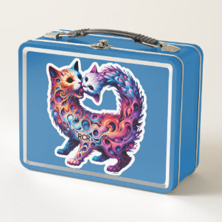 Bifuricated Cat and RCR Metal Lunchbox メタルランチボックス