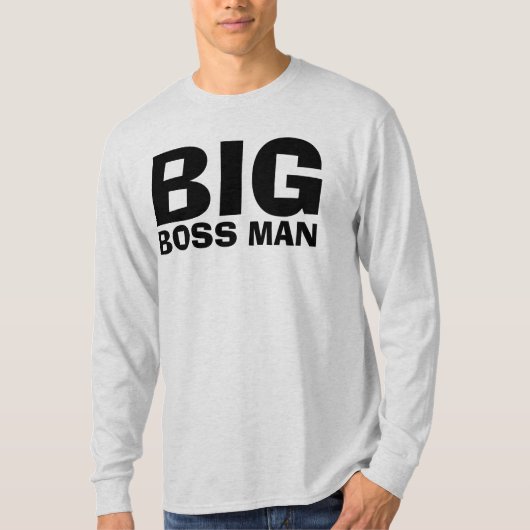 BIGボスMAN Men's T-shirts Tシャツ (正面)