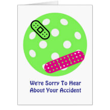 BIG おもしろい Sports (pickleball) Get Well Card