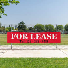 BIG はっきりした FOR LEASE SIGNAGE BANNER 実在 ESTATEサイン 横断幕