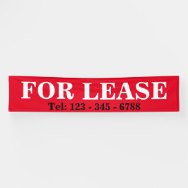 BIG はっきりした FOR LEASE SIGNAGE BANNER 実在 ESTATEサイン 横断幕