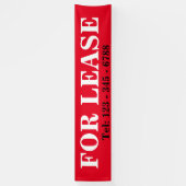 BIG はっきりした FOR LEASE SIGNAGE BANNER 実在 ESTATEサイン 横断幕 (縦)