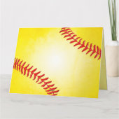 BIG、パーソナライズされたソフトボールサンキューカード、3サイズ カード (裏面)