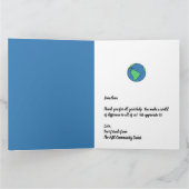 Big 感謝してい From  Of Us - カスタム Giant Thank You カード (内部)