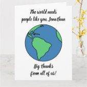 Big 感謝してい From  Of Us - カスタム Giant Thank You カード (黄色い花)