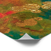 BIG 24" x 24" Allah-u-Akbar - Islamic Art Poster ポスター (角)