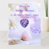 BIG, 6th Year Anniversary Card. Anniversary Cards カード (正面)