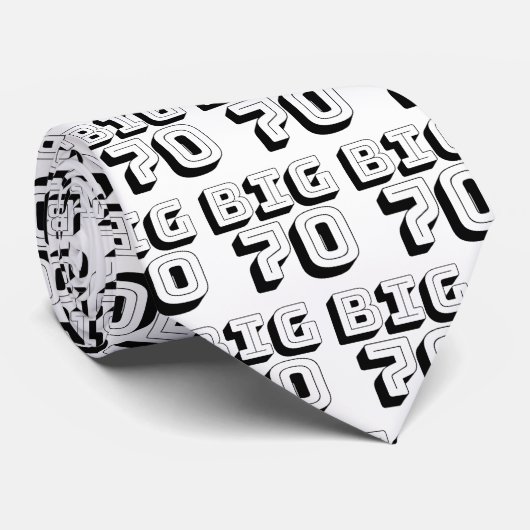 BIG 70 Seventieth Birthday 70th ネクタイ (ロール)