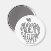 BIG APPLE - NEW YORK by NICHOLAS マグネット (正面/裏面)