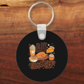 Big Back Energy Funny Thanksgiving Food Lover Turk キーホルダー (正面)