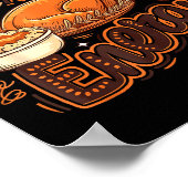 Big Back Energy Funny Thanksgiving Food Lover Turk ポスター (角)