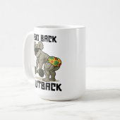 Big Back Outback – Funny Koala Gym Deadlift Design コーヒーマグカップ (正面左)