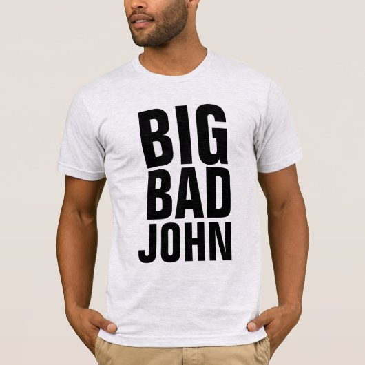 BIG BAD JOHN、おもしろいヴィンテージメンズTシャツ Tシャツ (正面)