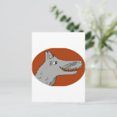 BIG BAD WOLF漫画のストーリーブック赤い乗馬フード ポストカード (スタンド正面)