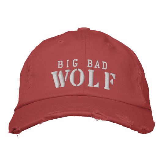 Big Bad Wolf Hat by Approachable Wolf for MEN 刺繍入りキャップ (正面)