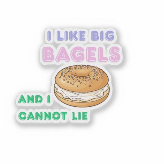 Big Bagels Funny Breakfast シール (正面)