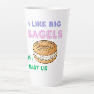 Big Bagels Funny Breakfast Shirt カフェラテマグ
