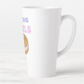 Big Bagels Funny Breakfast Shirt カフェラテマグ (右)