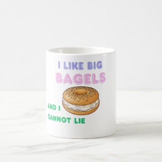 Big Bagels Funny Breakfast Shirt コーヒーマグカップ
