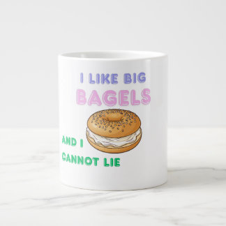 Big Bagels Funny Breakfast Shirt ジャンボコーヒーマグカップ