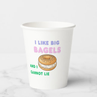 Big Bagels Funny Breakfast Shirt 紙コップ