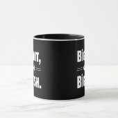 Big Bait Big Fish Funny Fishing マグカップ (中央)