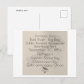 Big Bay Madeline Island Words Postcard ポストカード (正面/裏面)