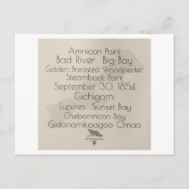 Big Bay Madeline Island Words Postcard ポストカード
