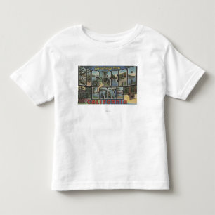 big Bear湖、カリフォルニア-大きい手紙場面2 トドラーTシャツ