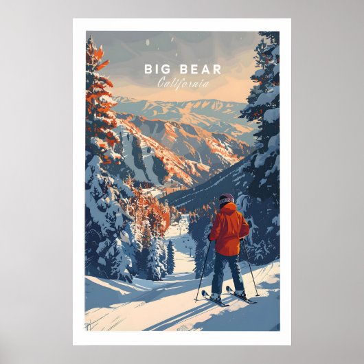 Big Bear Travel Poster - California 1 ポスター (正面)