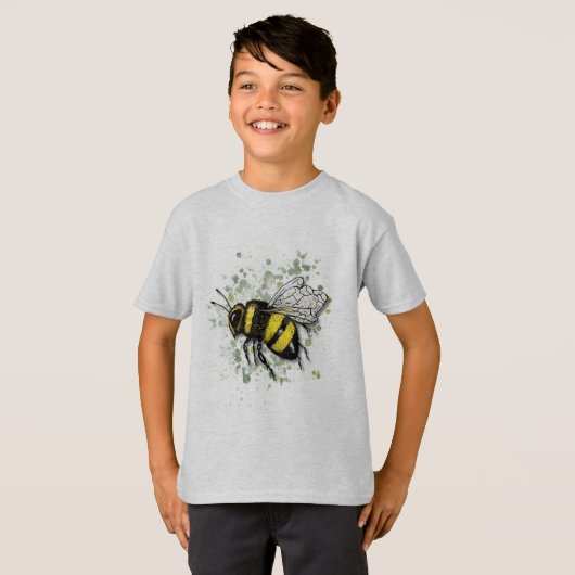 Big Beautiful Bumble BEE, Digital Drawing Tシャツ (正面フル)