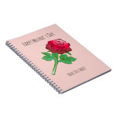 Big Beautiful Red Rose ノートブック (右側)