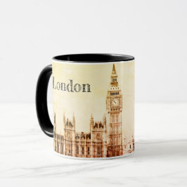 Big Ben Clock & London、Westminster/ヴィンテージUK マグカップ