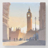 Big Ben Clocktower | London England UK ストーンコースター (正面)