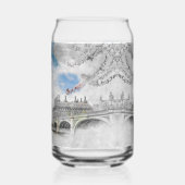 Big Ben London Can Glass | Artistic UK Travel ガラス缶 (左)