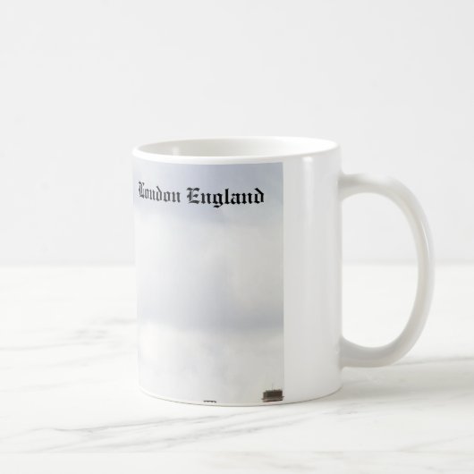 Big Ben, London England，写真 コーヒーマグカップ (右)