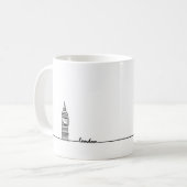 Big Ben London Mug、Big Ben Mug、London Gift コーヒーマグカップ (正面左)