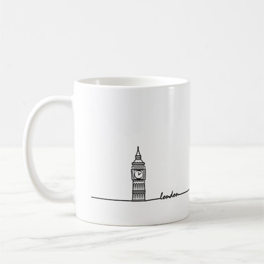 Big Ben London Mug、Big Ben Mug、London Gift コーヒーマグカップ (左)